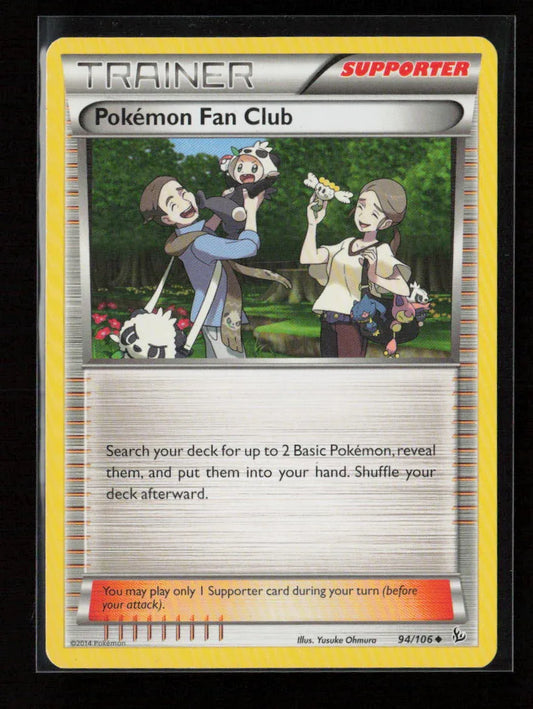 Pokemon Fan Club Uncommon XY - Flashfire 94/106 LP - Kang's Collectibles
