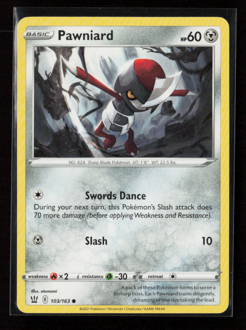 Pawniard Common SWSH05: Battle Styles 103/163 LP