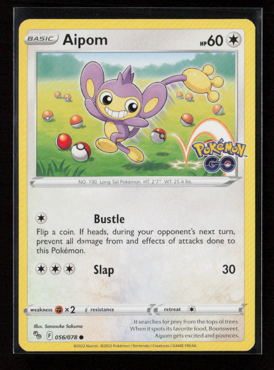 Aipom Common Pokemon GO 056/078 LP