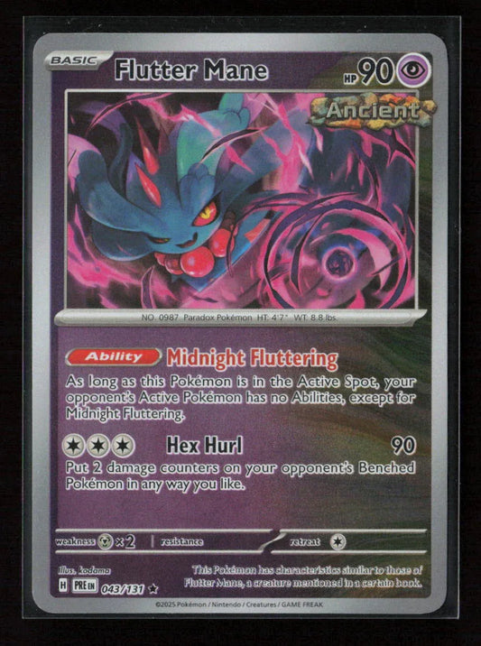 Flutter Mane Rare SV: Prismatic Evolutions 043/131 NM - Kang's Collectibles