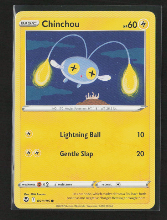 Chinchou Common SWSH12: Silver Tempest 051/195 LP