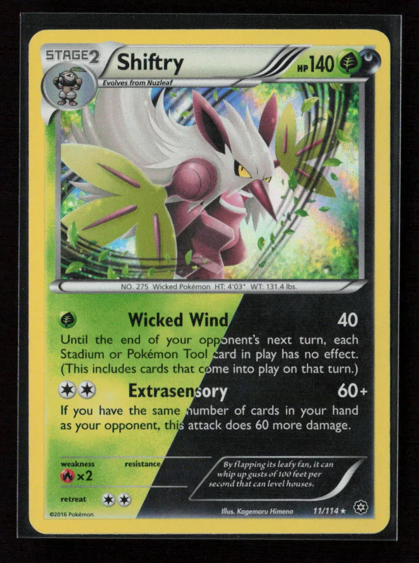 Shiftry Holo Rare XY - Steam Siege 11/114 LP - Kang's Collectibles