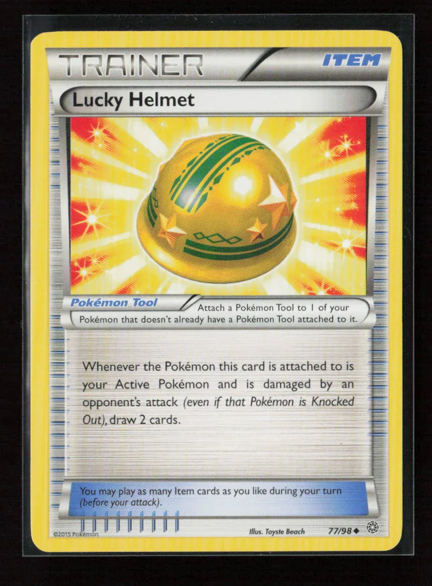 Lucky Helmet Uncommon XY - Ancient Origins 77/98 LP - Kang's Collectibles