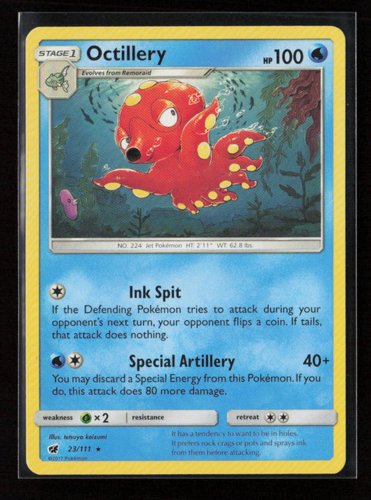 Octillery Rare SM - Crimson Invasion 23/111 LP