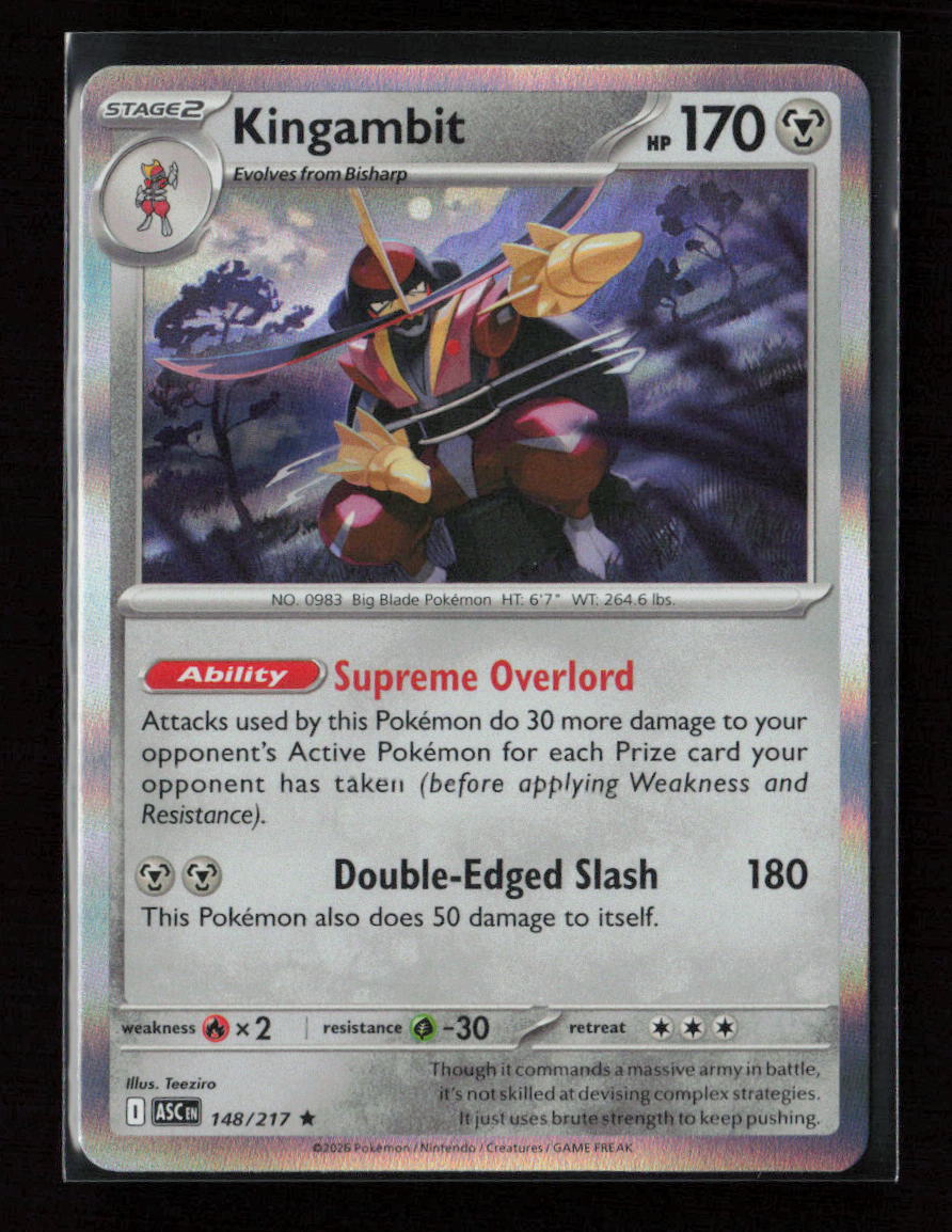 Kingambit Rare ME: Ascended Heroes 148/217 NM