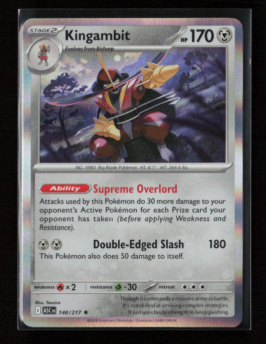 Kingambit Rare ME: Ascended Heroes 148/217 NM