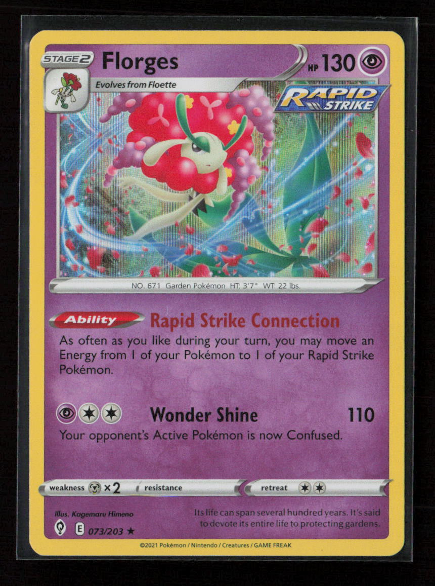 Florges Holo Rare SWSH07: Evolving Skies 073/203 LP