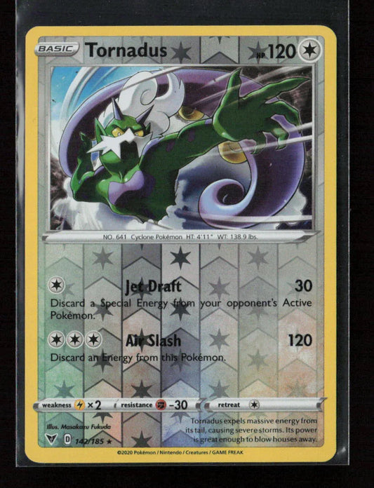 Tornadus Holo Rare SWSH04: Vivid Voltage 142/185 LP - Kang's Collectibles