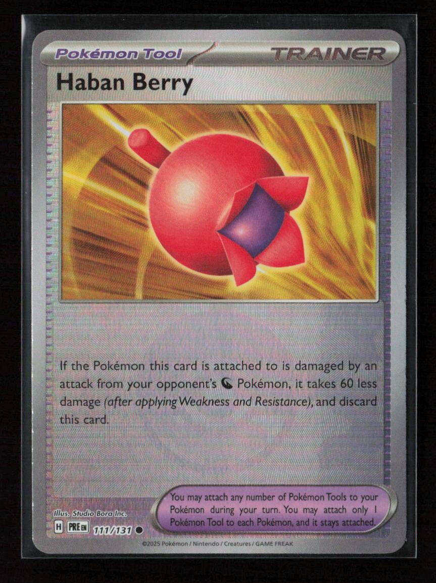 Haban Berry (Poke Ball Pattern) Common SV: Prismatic Evolutions 111/131 NM - Kang's Collectibles