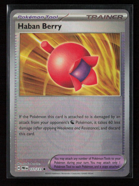 Haban Berry (Poke Ball Pattern) Common SV: Prismatic Evolutions 111/131 NM - Kang's Collectibles