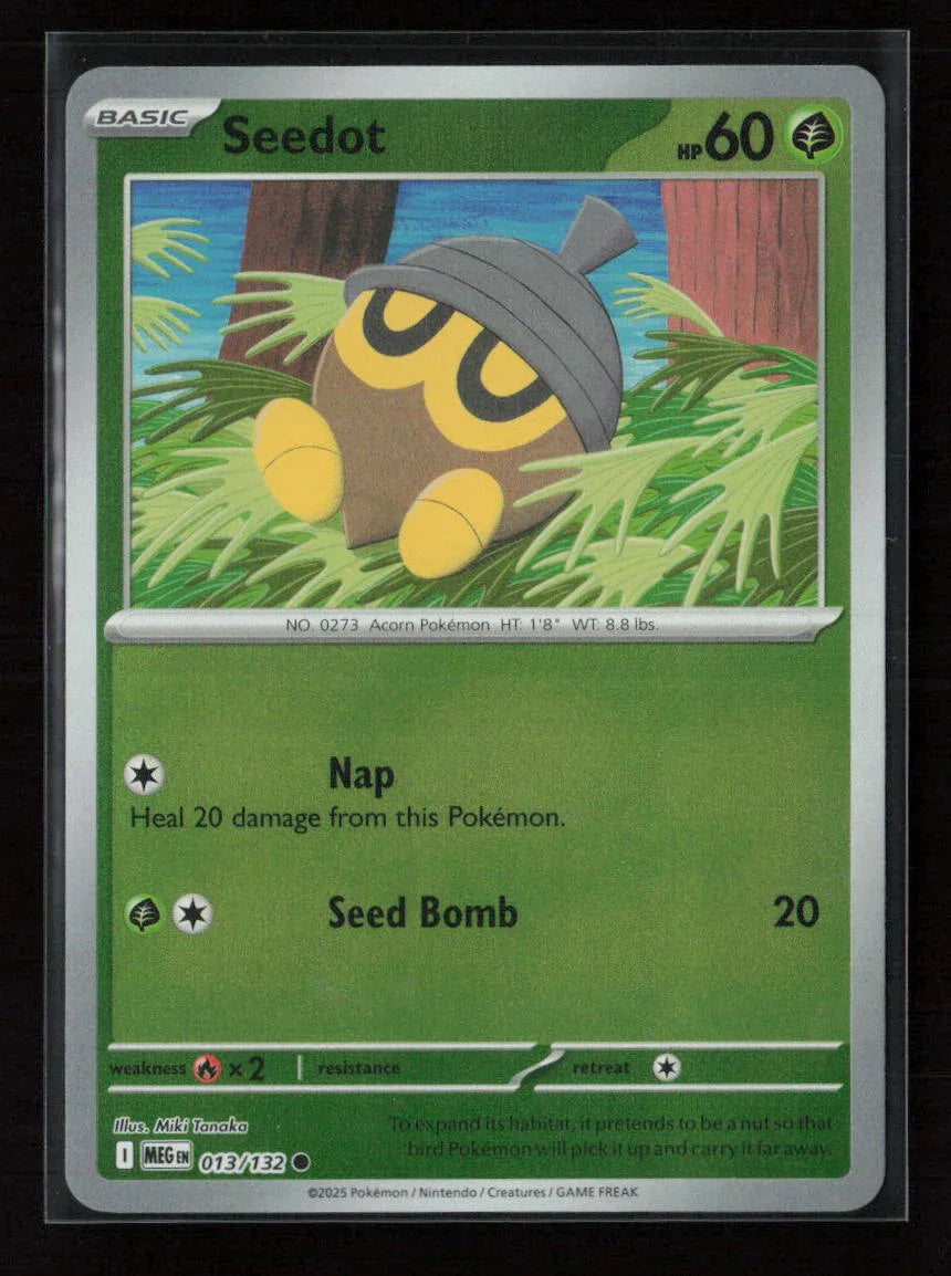 Seedot Common ME01: Mega Evolution 013/132 NM - Kang's Collectibles