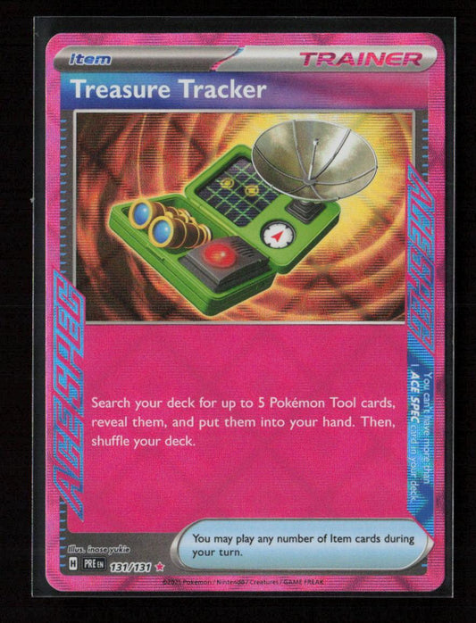 Treasure Tracker ACE SPEC Rare SV: Prismatic Evolutions 131/131 NM - Kang's Collectibles
