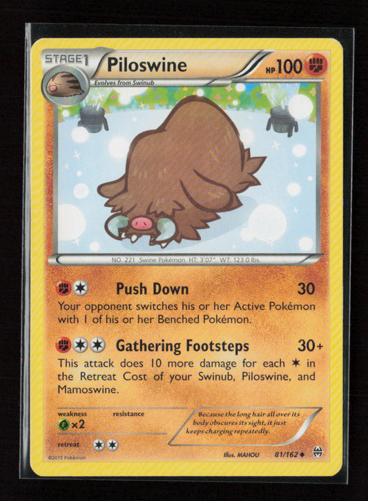 Piloswine Uncommon XY - BREAKthrough 81/162 LP