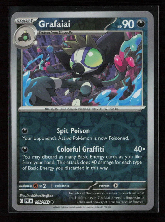Grafaiai Uncommon SV02: Paldea Evolved 146/193 NM - Kang's Collectibles
