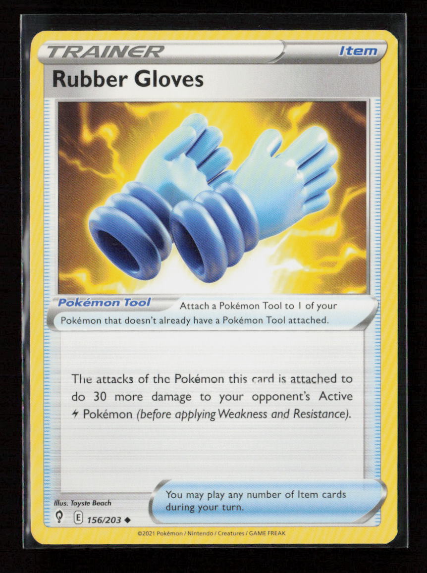 Rubber Gloves Uncommon SWSH07: Evolving Skies 156/203 LP