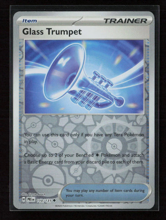 Glass Trumpet Uncommon SV: Prismatic Evolutions 110/131 NM - Kang's Collectibles