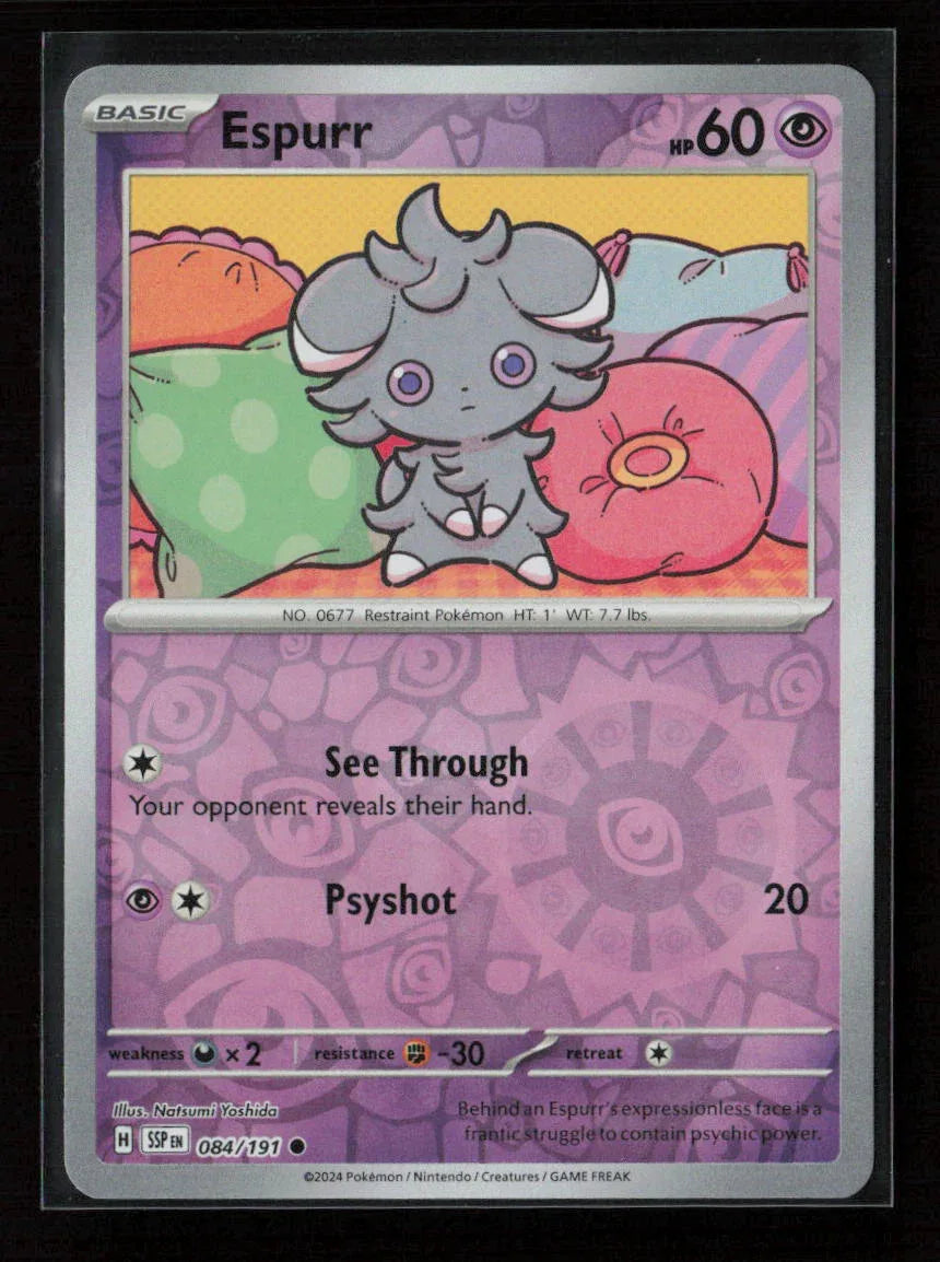 Espurr Common SV08: Surging Sparks 084/191 NM - Kang's Collectibles