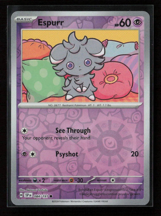 Espurr Common SV08: Surging Sparks 084/191 NM - Kang's Collectibles