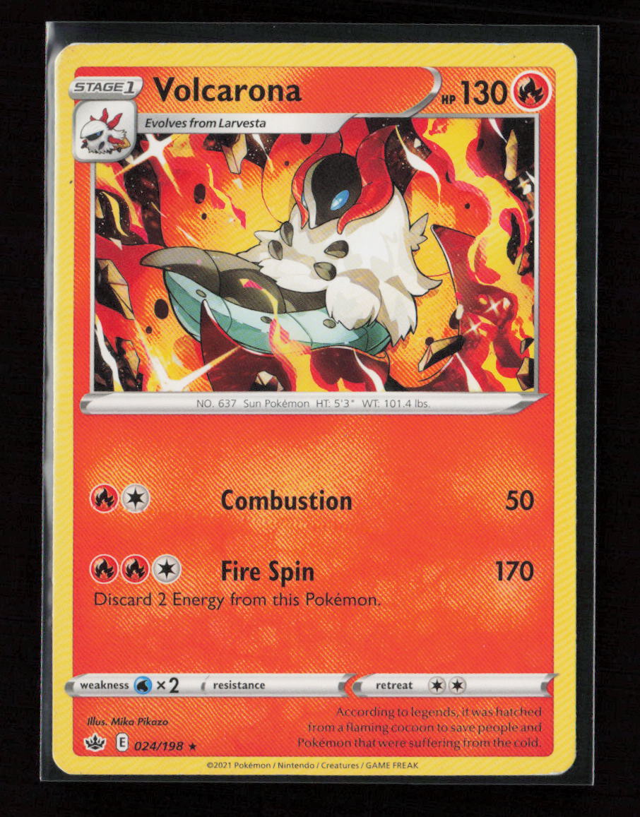 Volcarona Rare SWSH06: Chilling Reign 024/198 LP