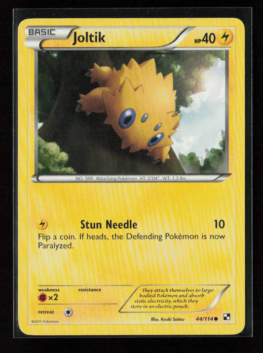Joltik (44) Common Black and White 44/114 LP - Kang's Collectibles
