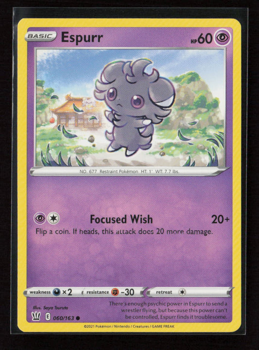Espurr Common SWSH05: Battle Styles 060/163 LP