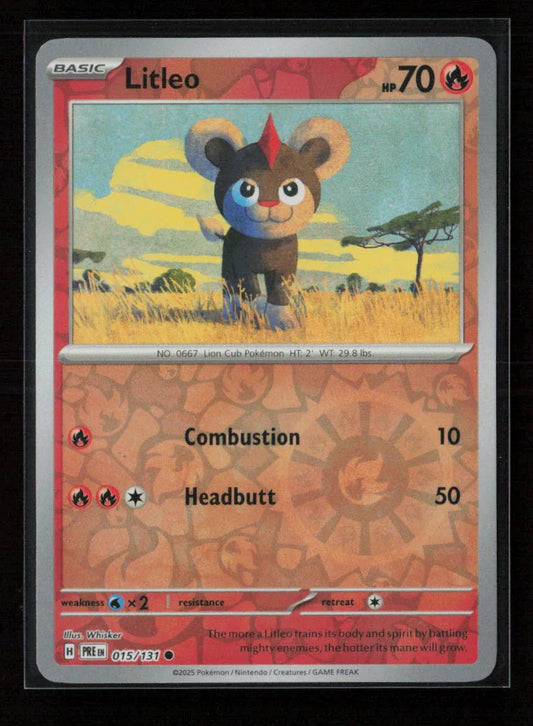 Litleo Common SV: Prismatic Evolutions 015/131 NM - Kang's Collectibles