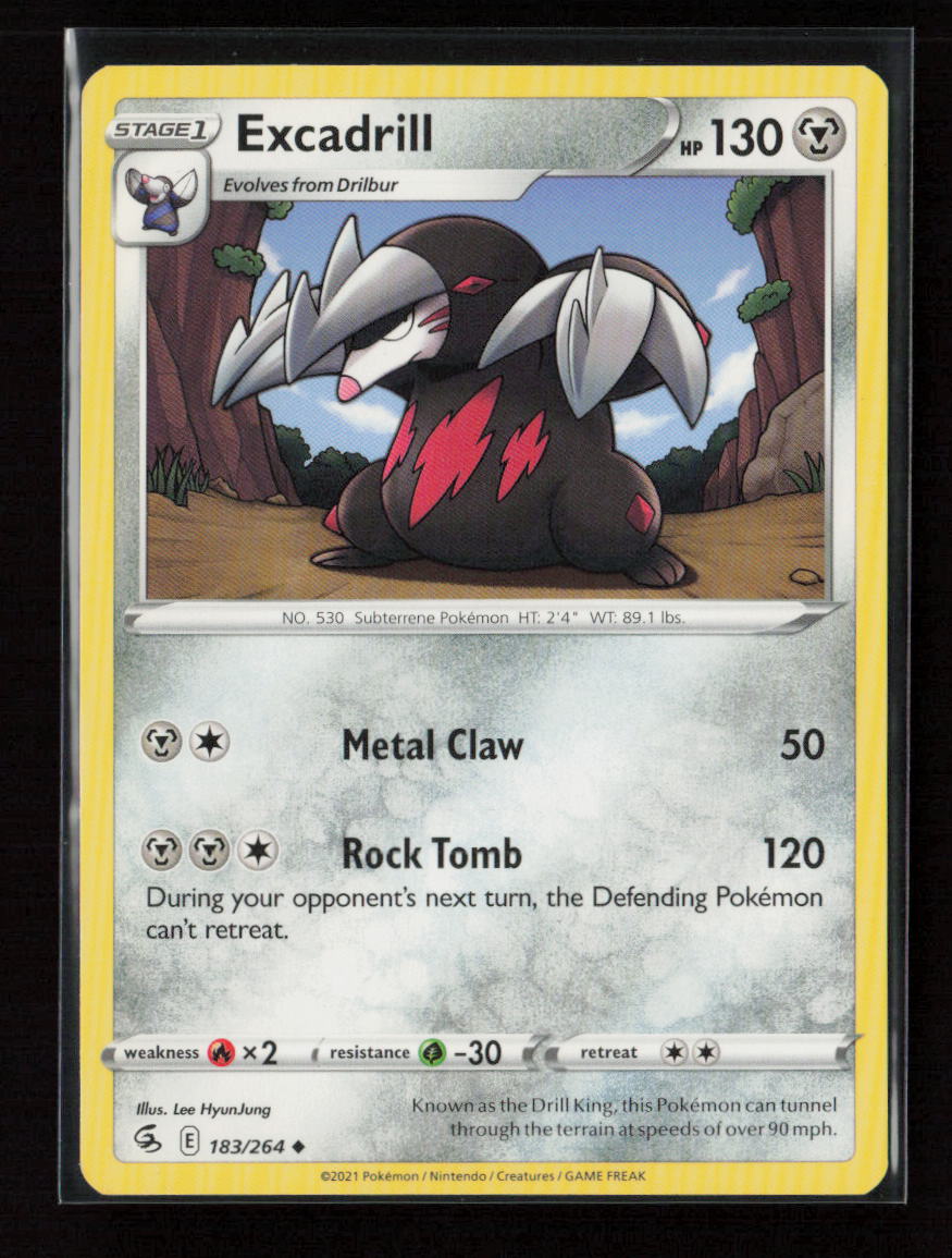 Excadrill Uncommon SWSH08: Fusion Strike 183/264 LP