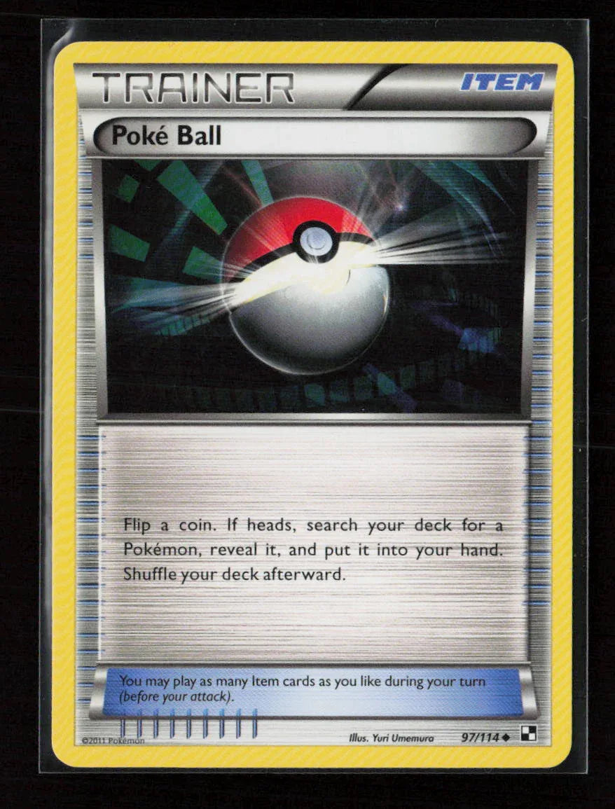 Poke Ball Uncommon Black and White 97/114 NM - Kang's Collectibles
