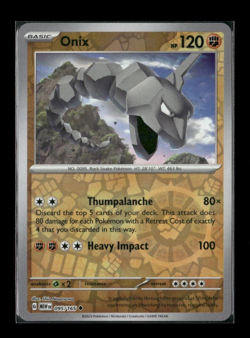 Onix Uncommon SV: Scarlet & Violet 151 095/165 LP - Kang's Collectibles