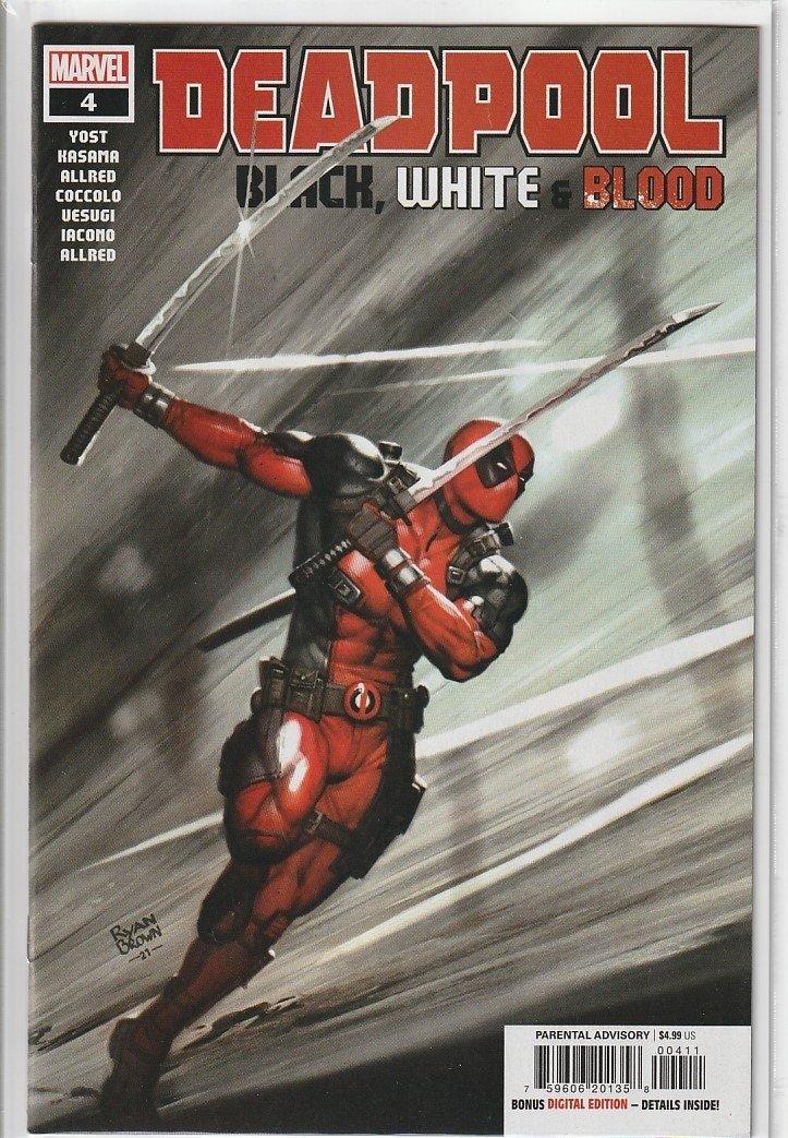 Deadpool Black, White & Blood #4 - Kang's Collectibles