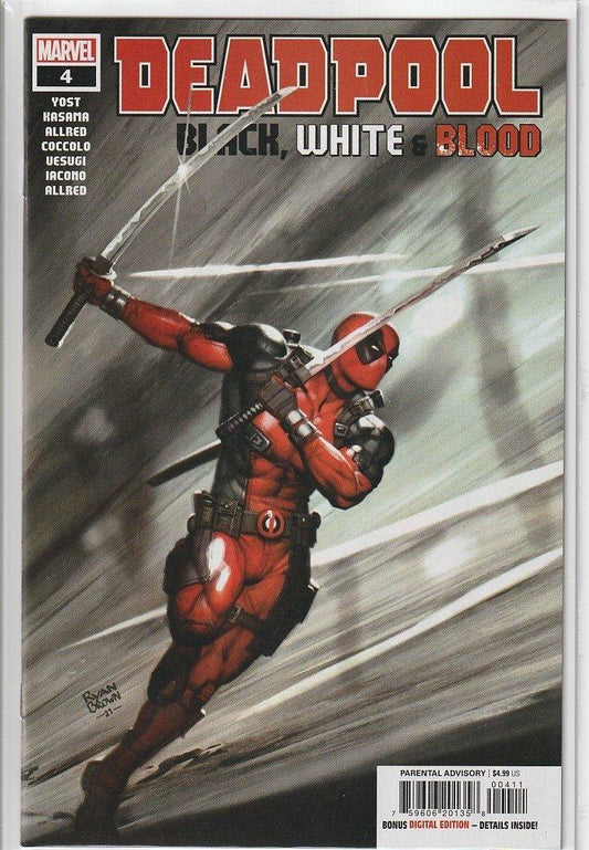 Deadpool Black, White & Blood #4 - Kang's Collectibles